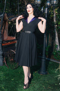 Eyes Ahead Hooded Swing Dress