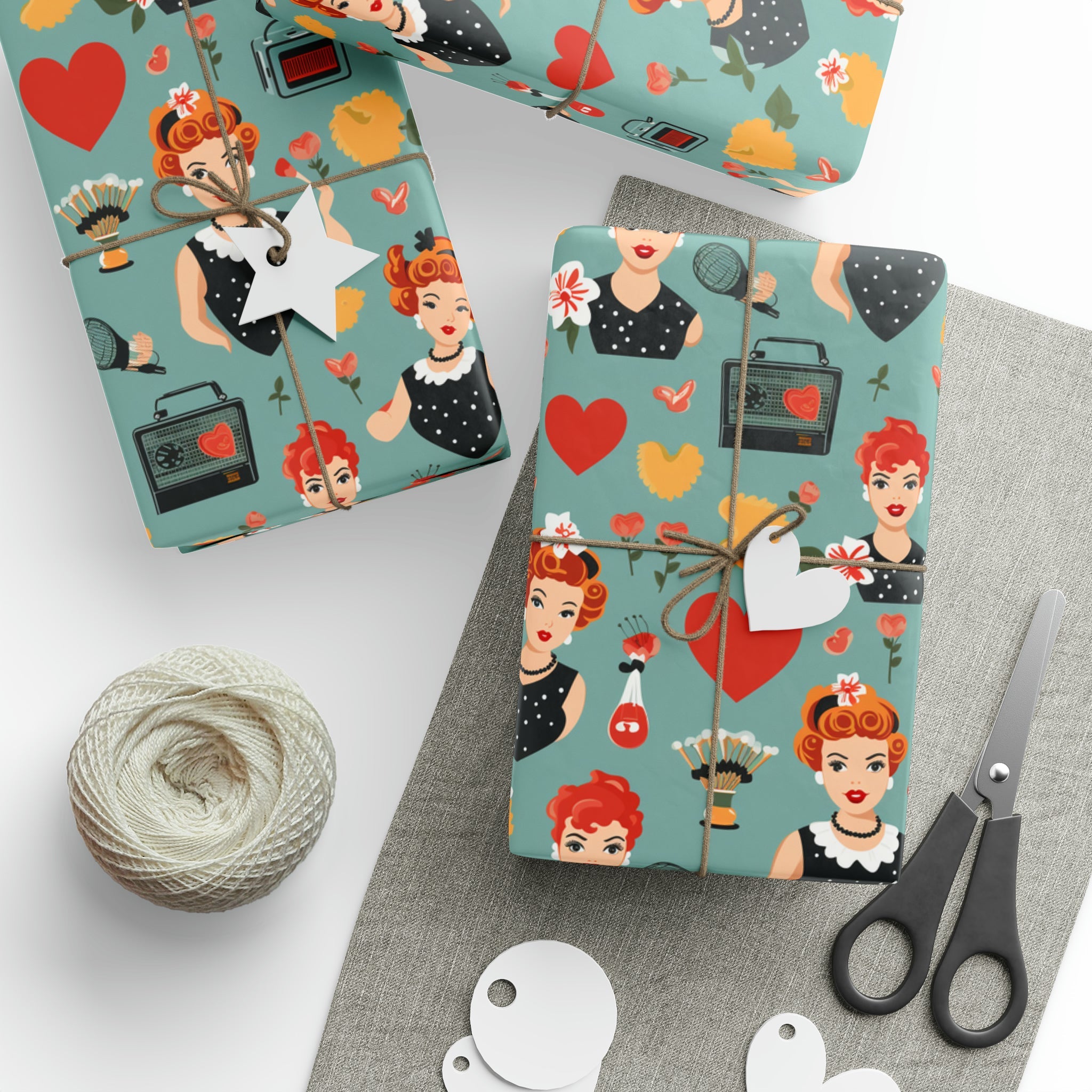 I love Lucy Holiday Wrapping Paper