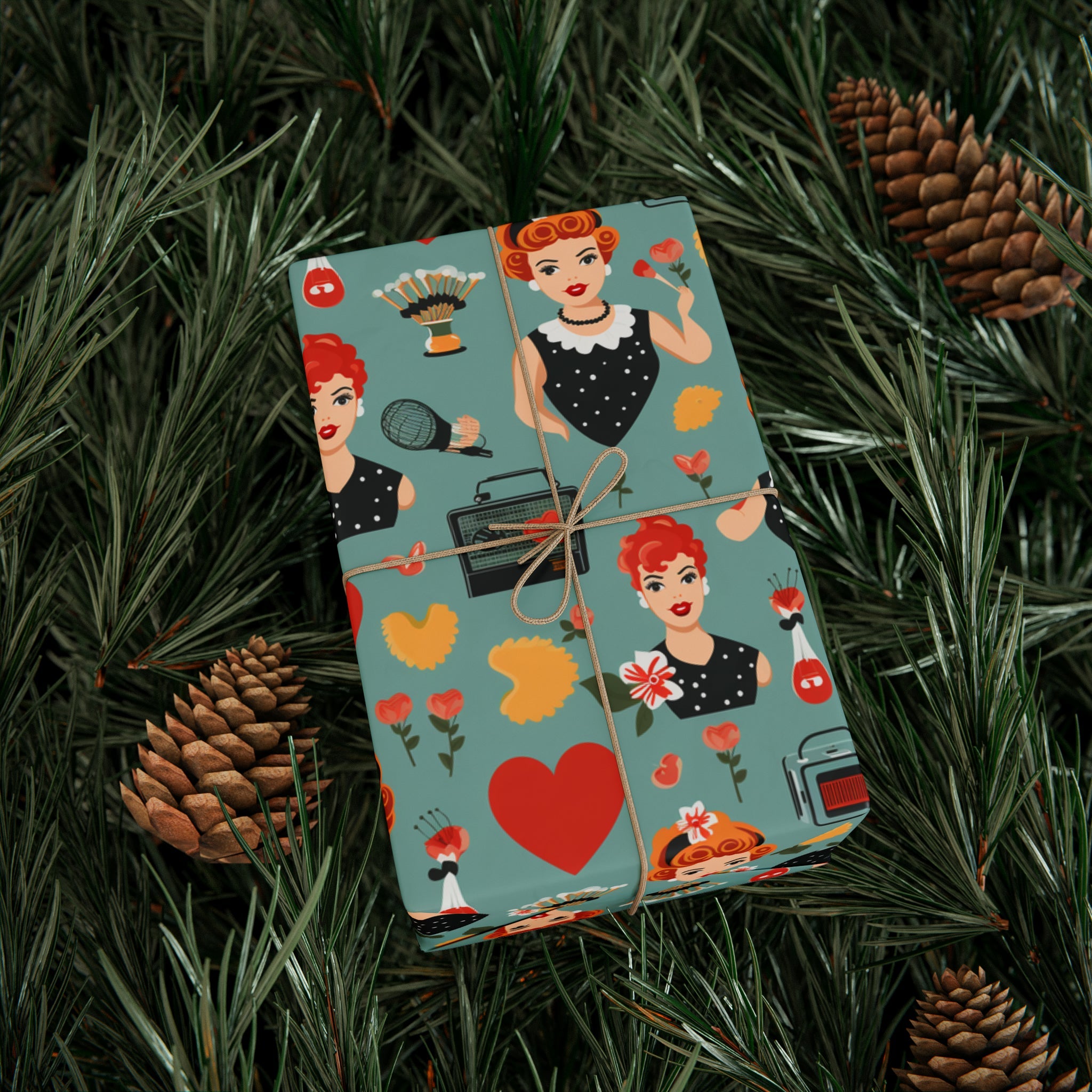 I love Lucy Holiday Wrapping Paper
