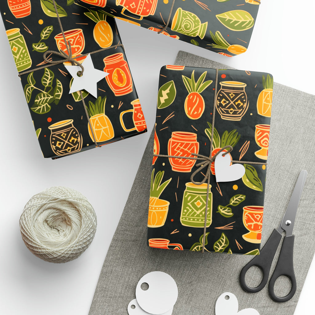 Tiki Drinks Holiday Wrapping Paper