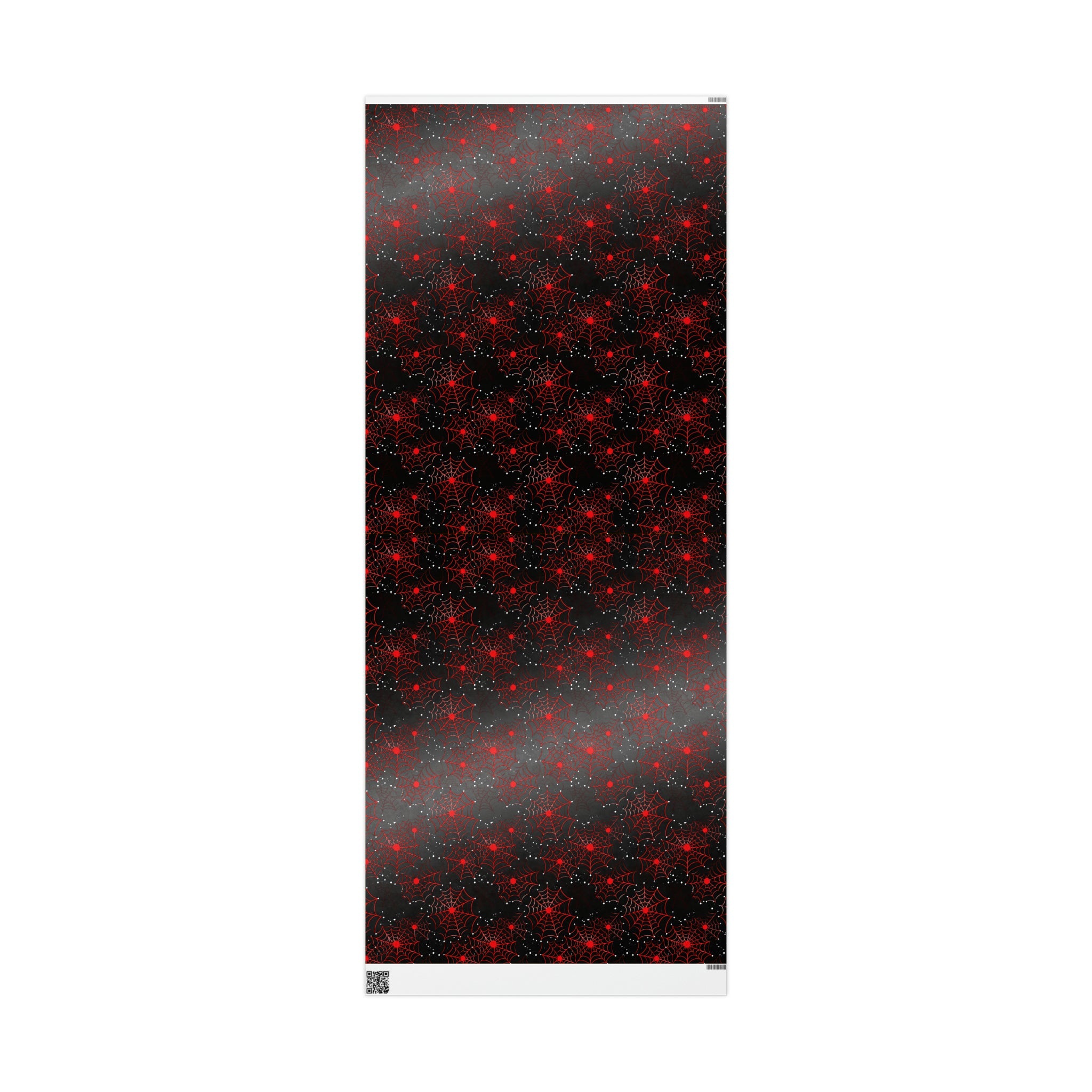 Red Spiderwebs Wrapping Paper