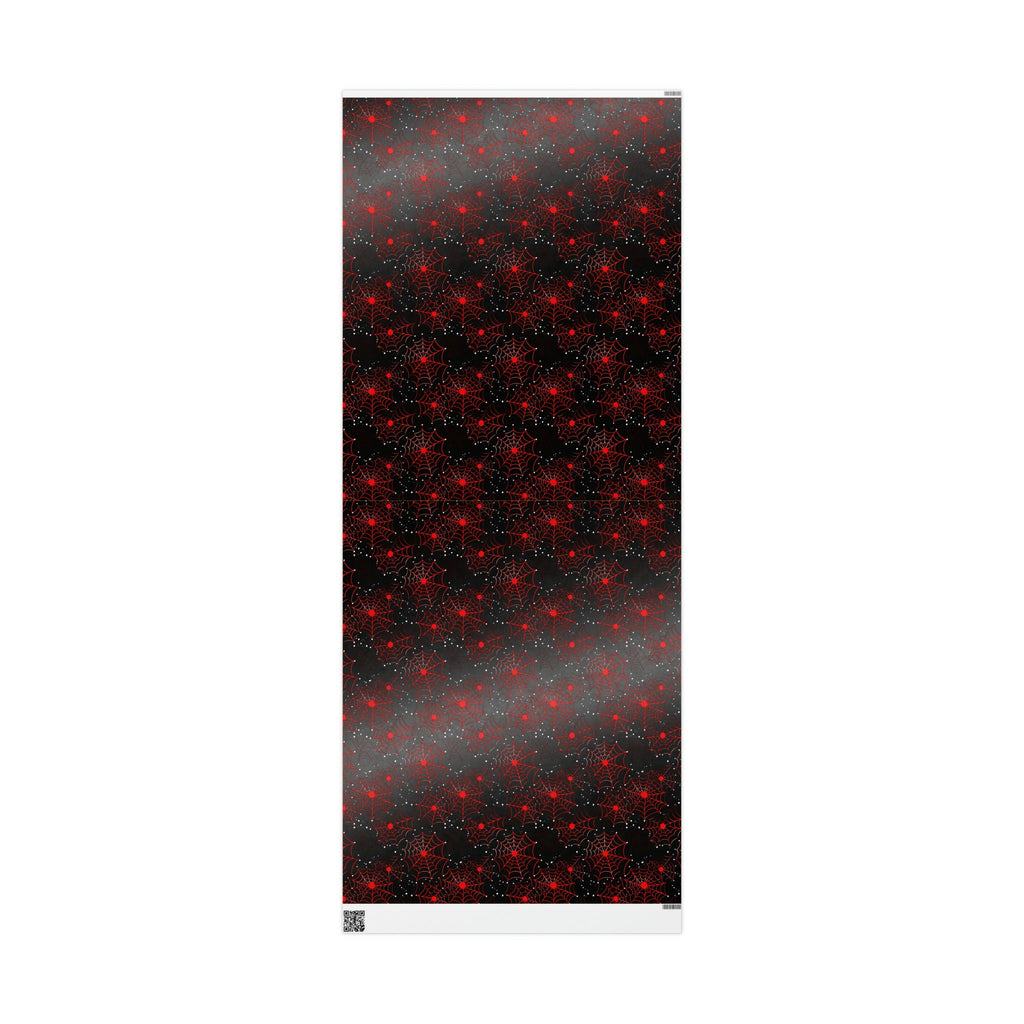 Red Spiderwebs Wrapping Paper