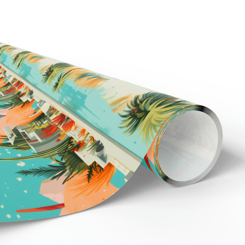 Holidays in Palm Springs Wrapping Paper up