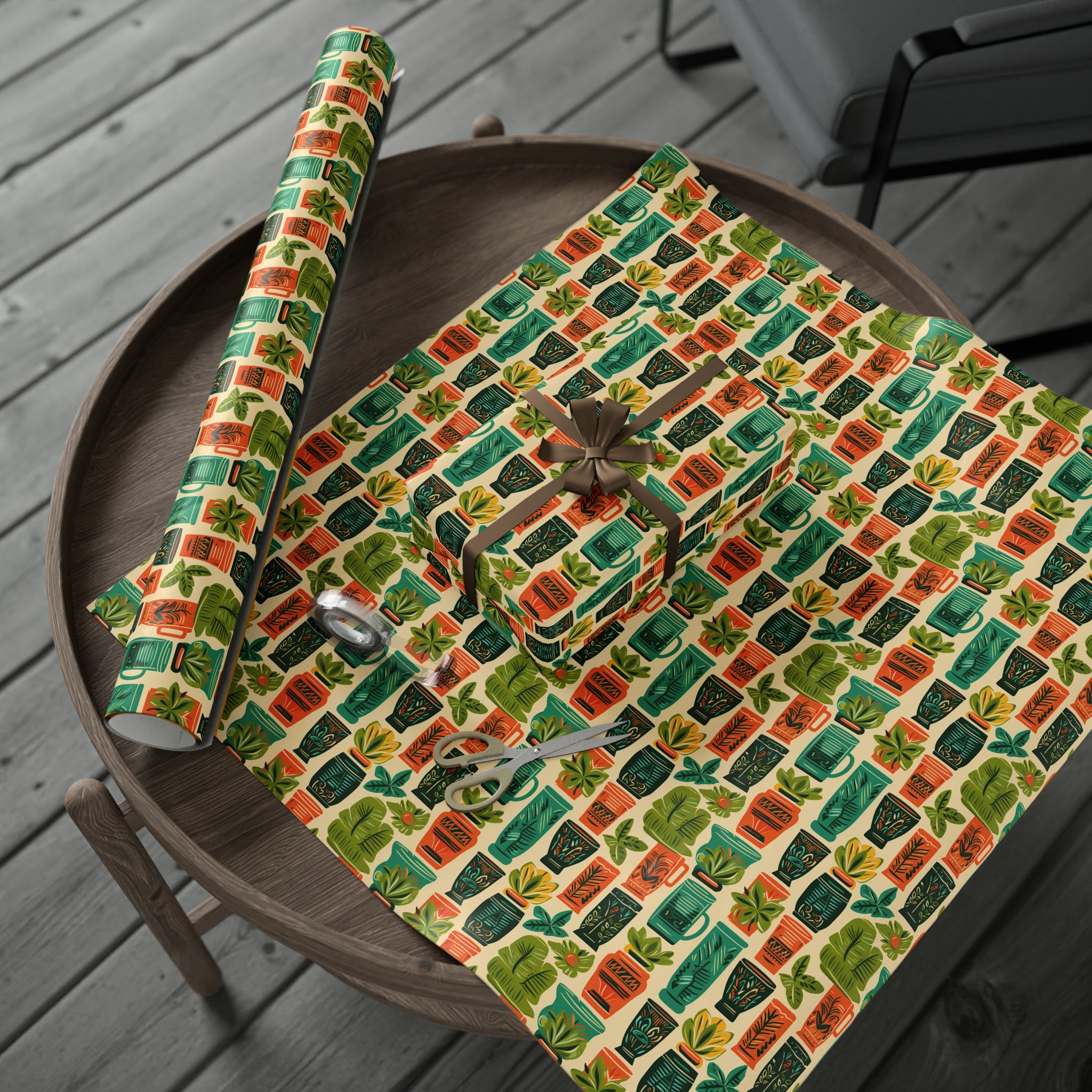 Tiki Mugs Holiday Wrapping Paper