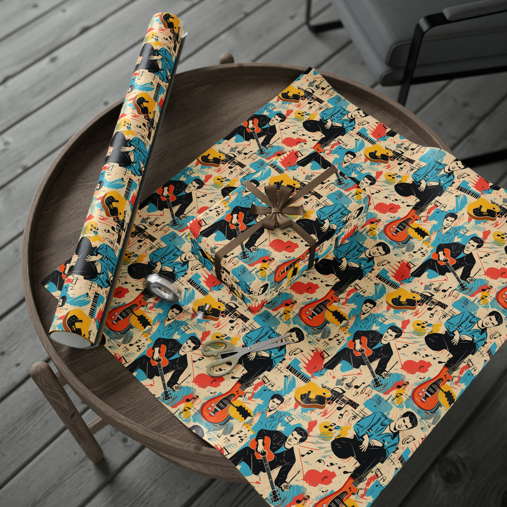 King of Rock and Roll Holiday Wrapping Paper