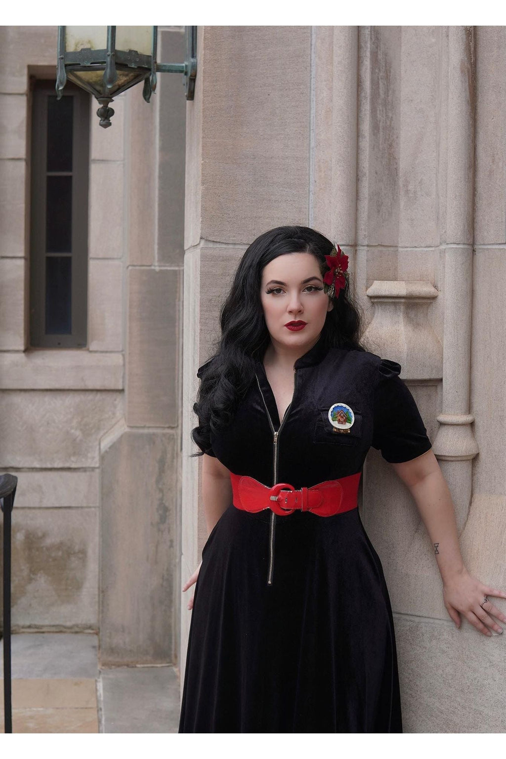 The Sweetest Taboo Black Velvet Designer Dress