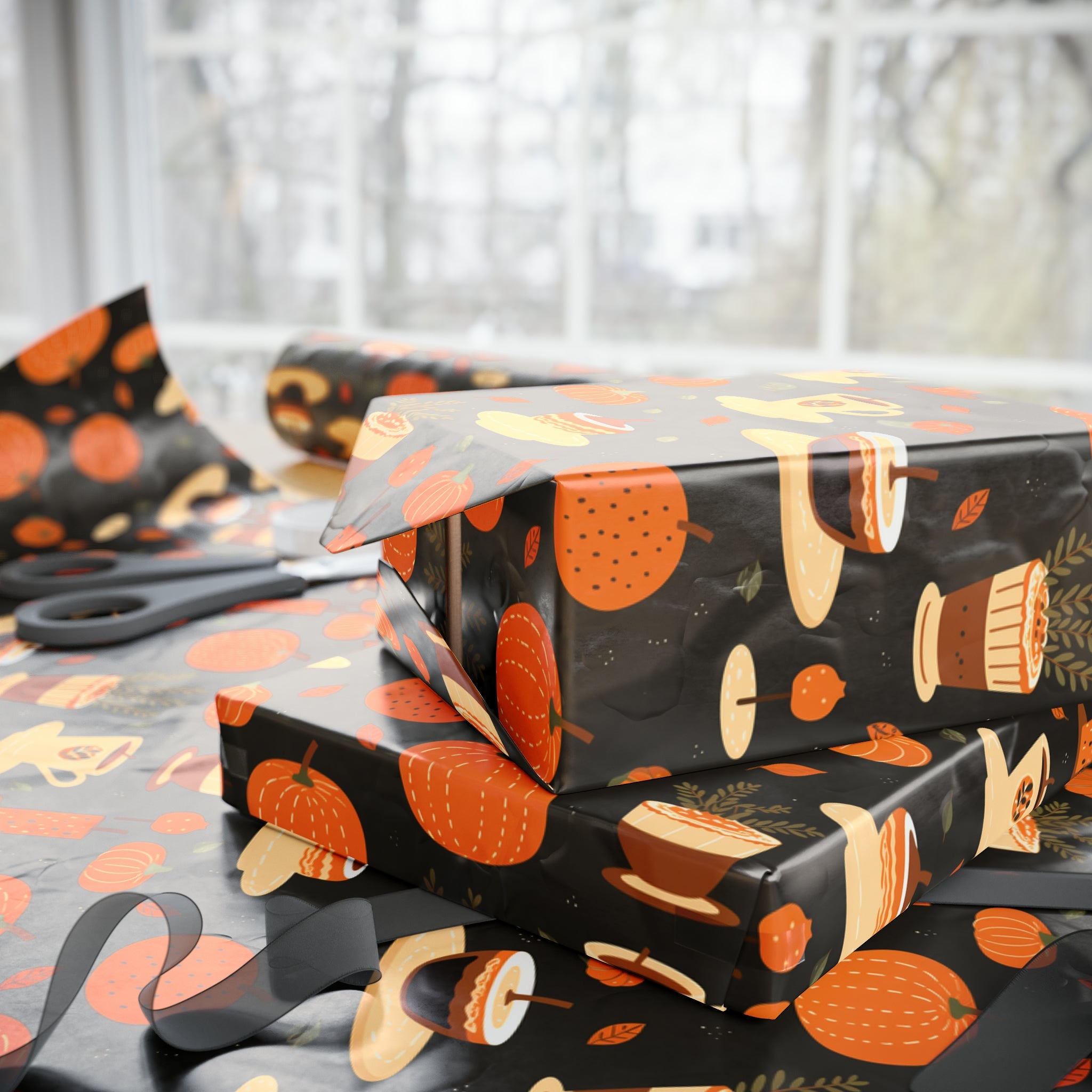 Pumpkin Spice Wrapping Paper