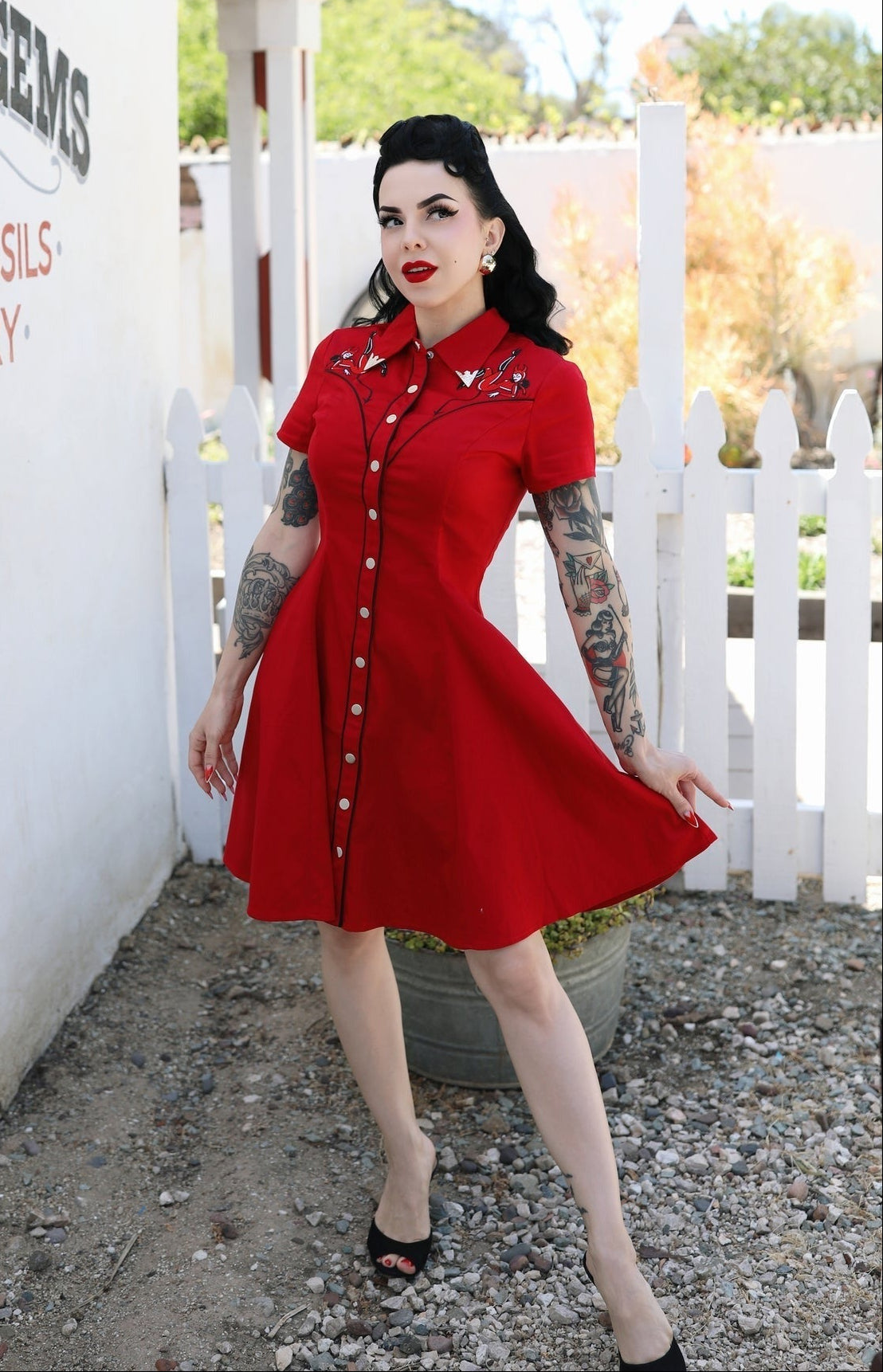 Outlaw Dress in Devillish Doll PREORDER