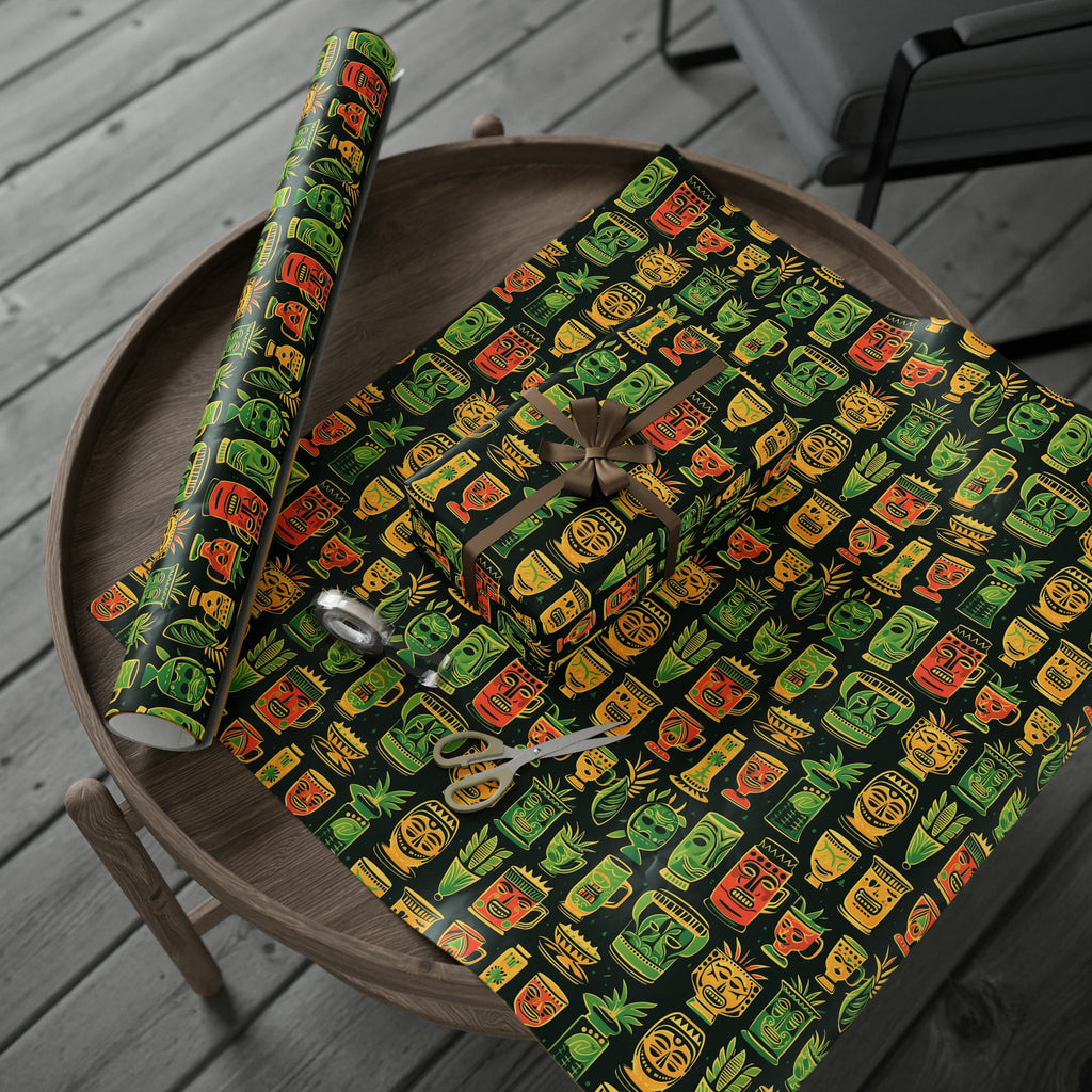 Tiki Cocktails Holiday Wrapping Paper