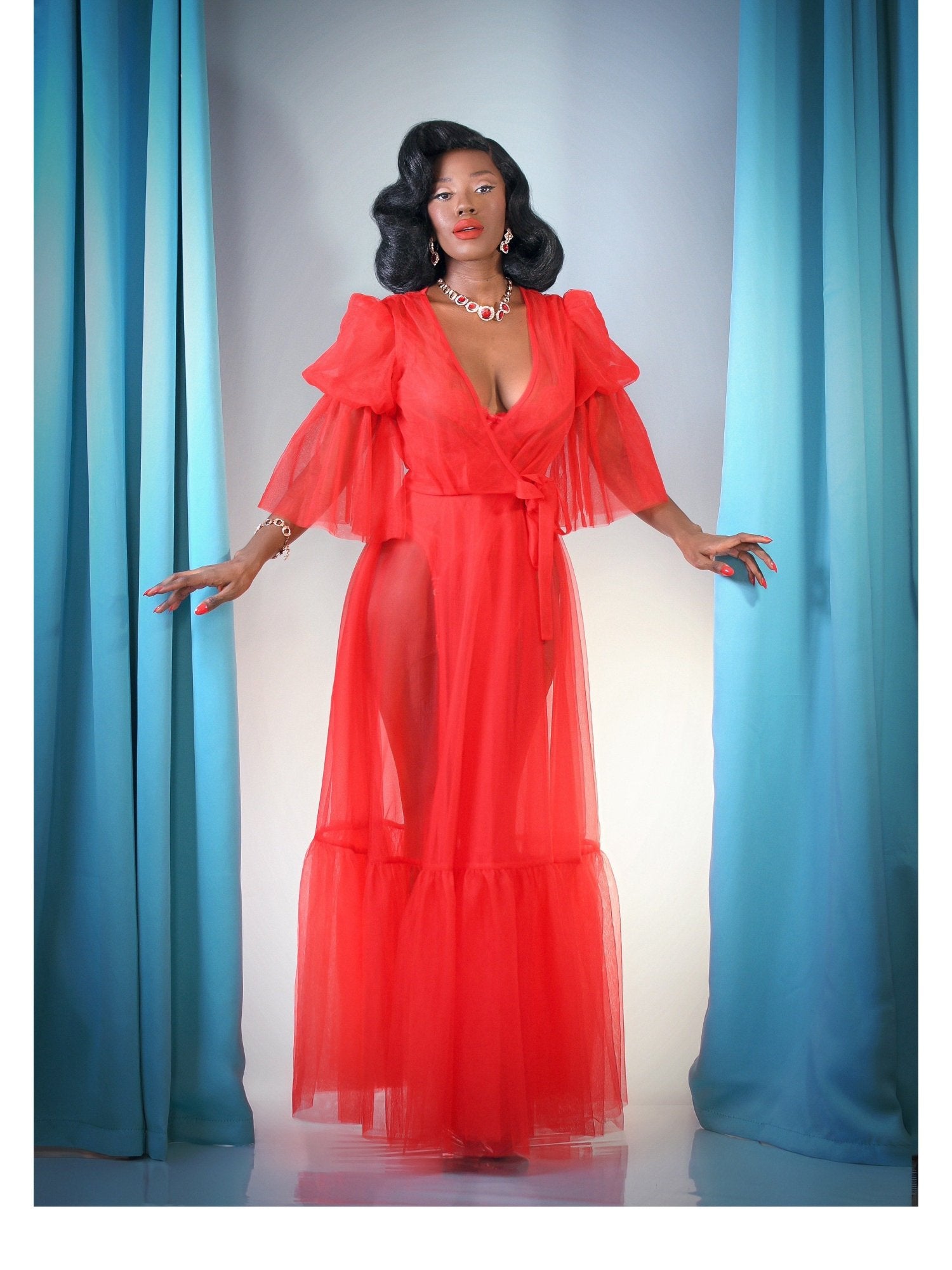 Timeless Temptress Tulle Robe Dress