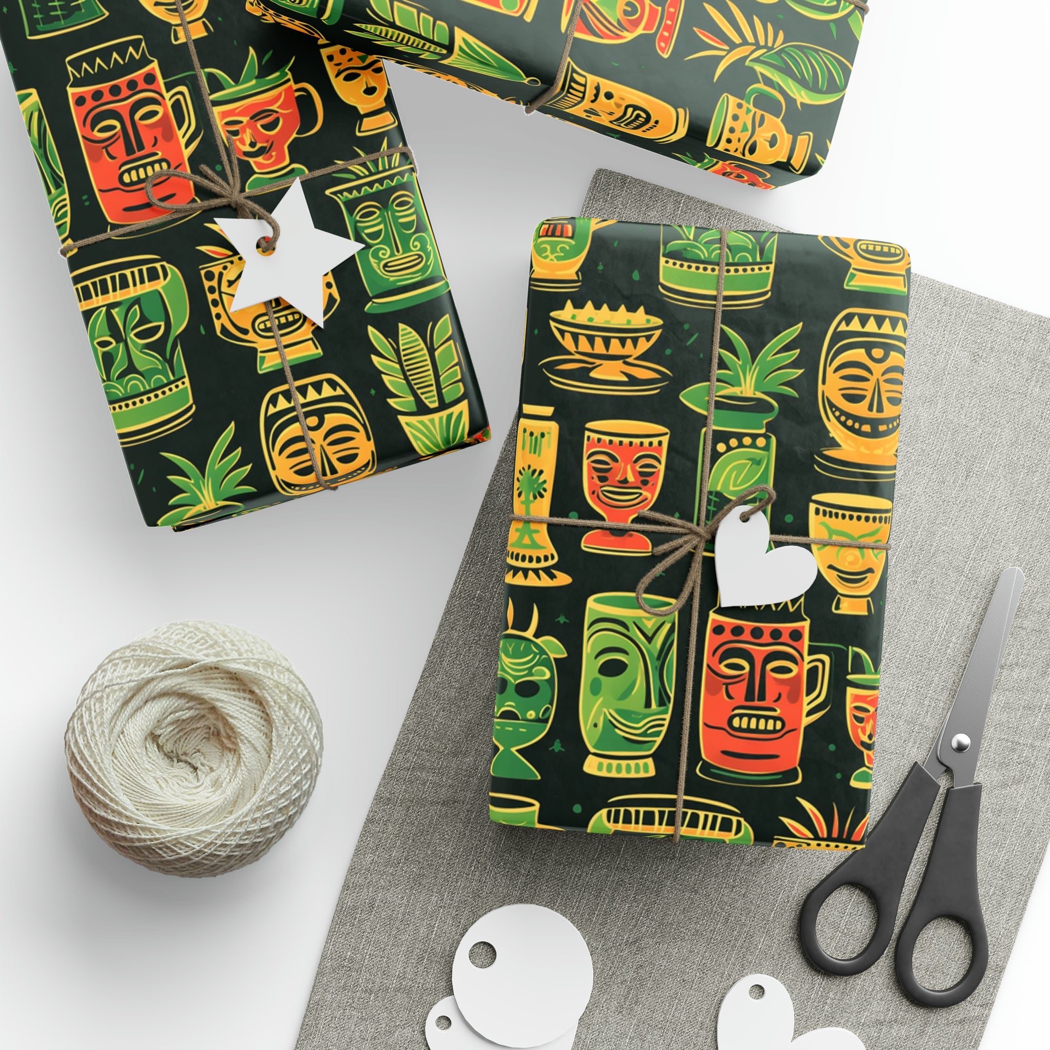 Tiki Cocktails Holiday Wrapping Paper