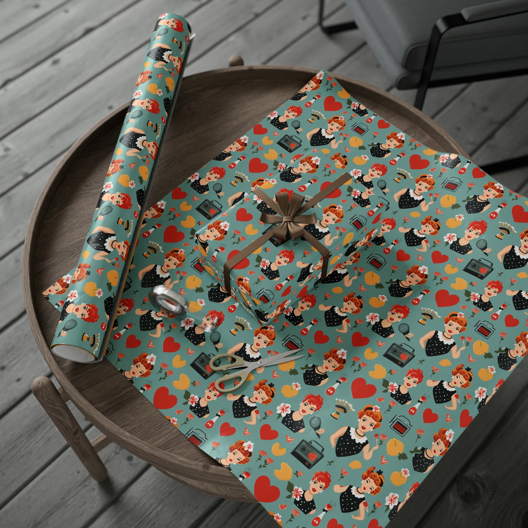 I love Lucy Holiday Wrapping Paper