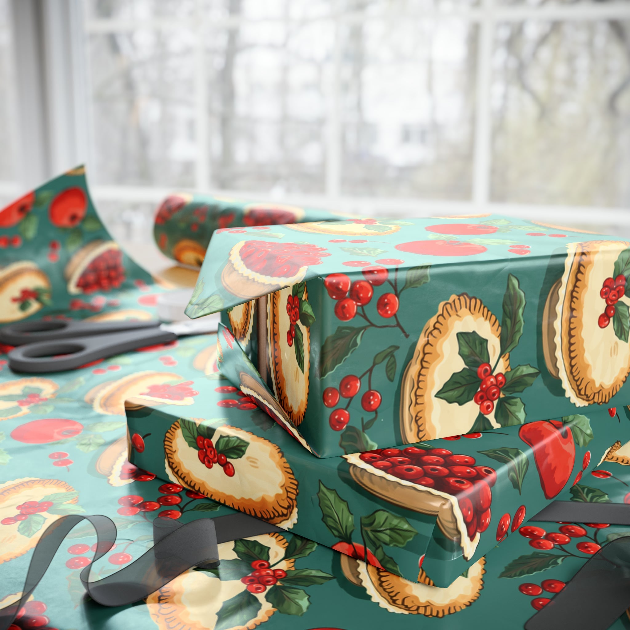 Holiday Pie Wrapping Paper
