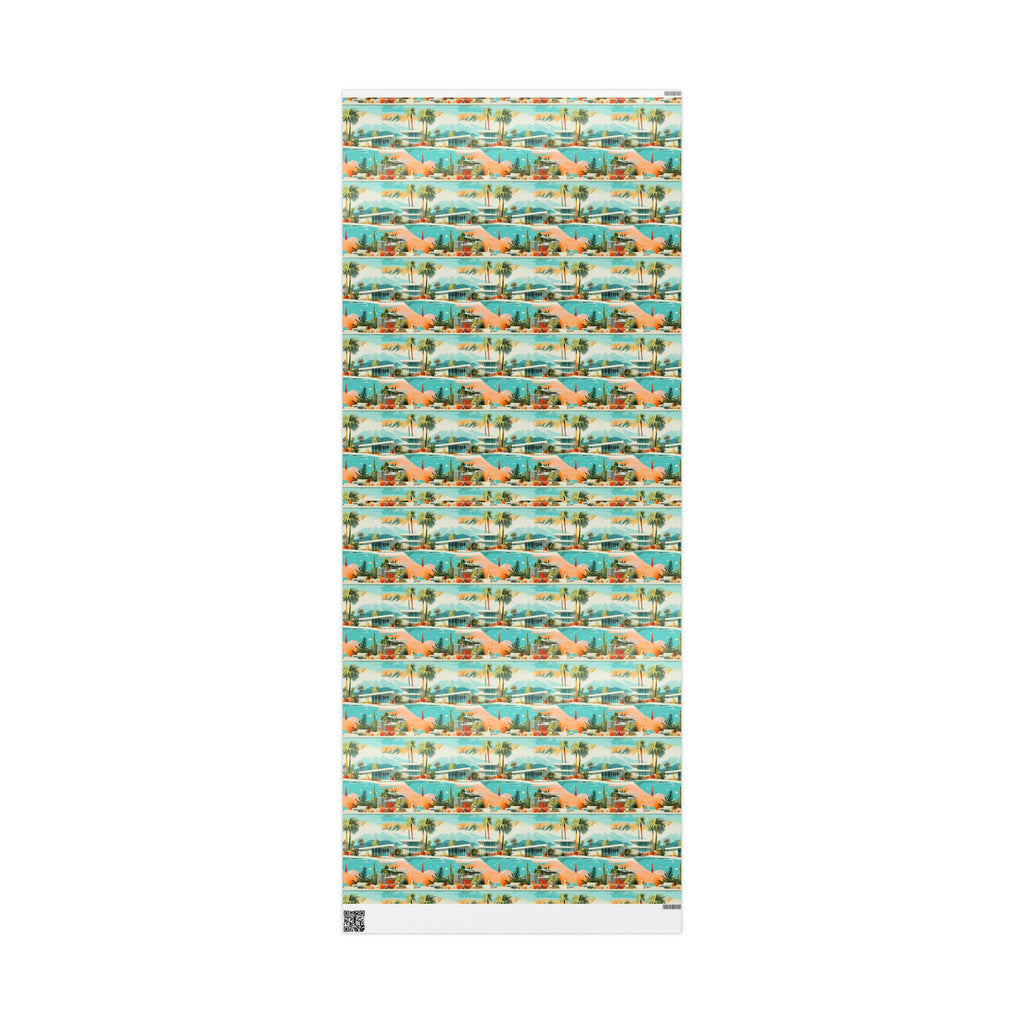 Holidays in Palm Springs Wrapping Paper up