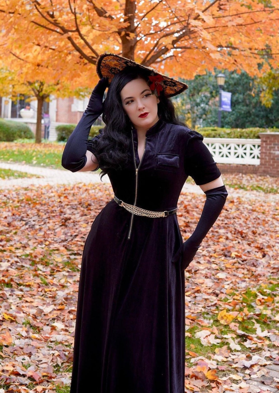 The Sweetest Taboo Black Velvet Designer Dress