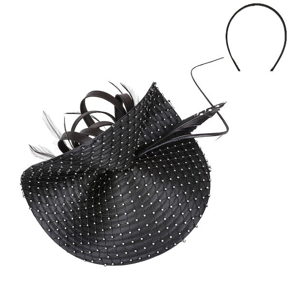 Feather and Rhinestone Fascinator