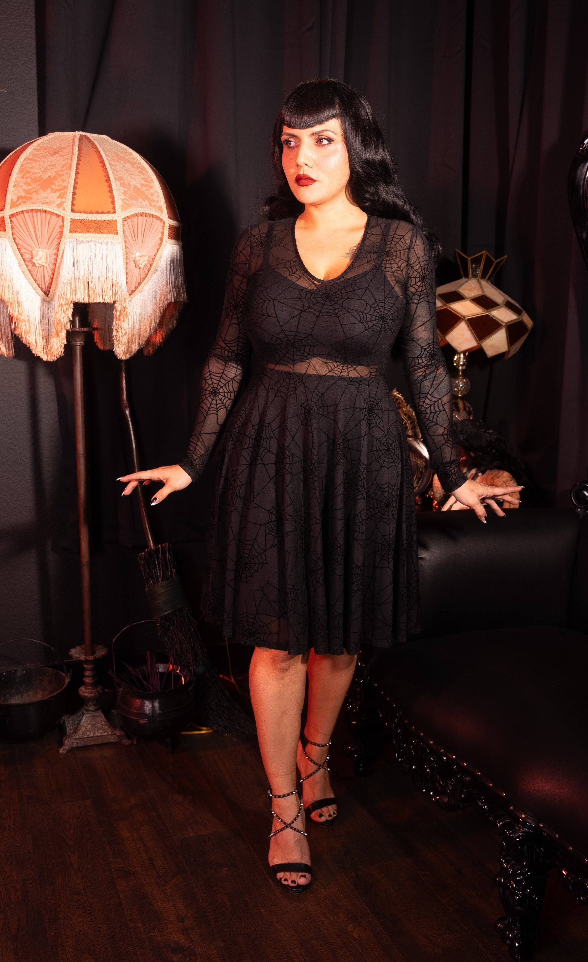 Caught in your Web Sheer Dress