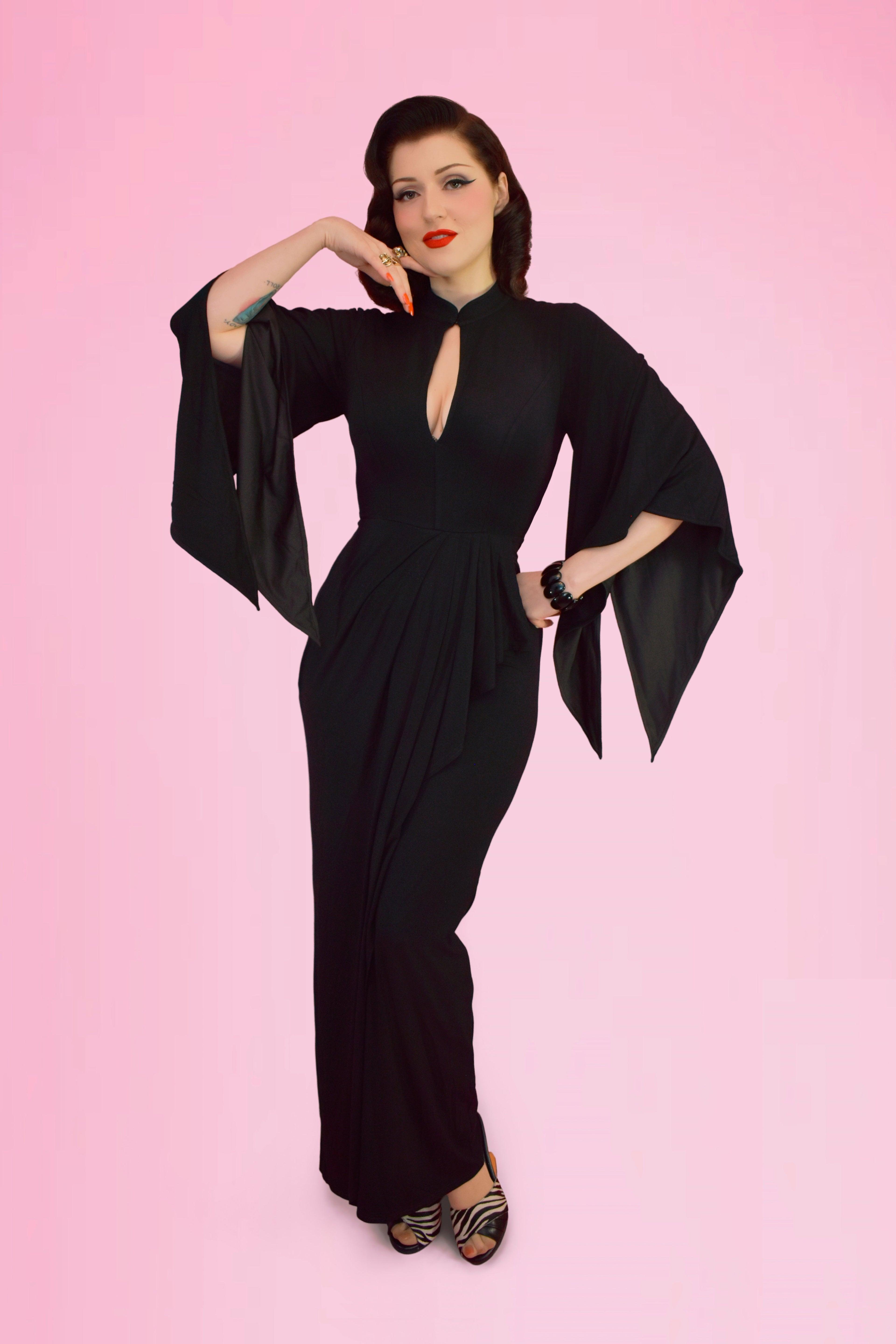 Cascade Dream Pake Muu Dress in Black