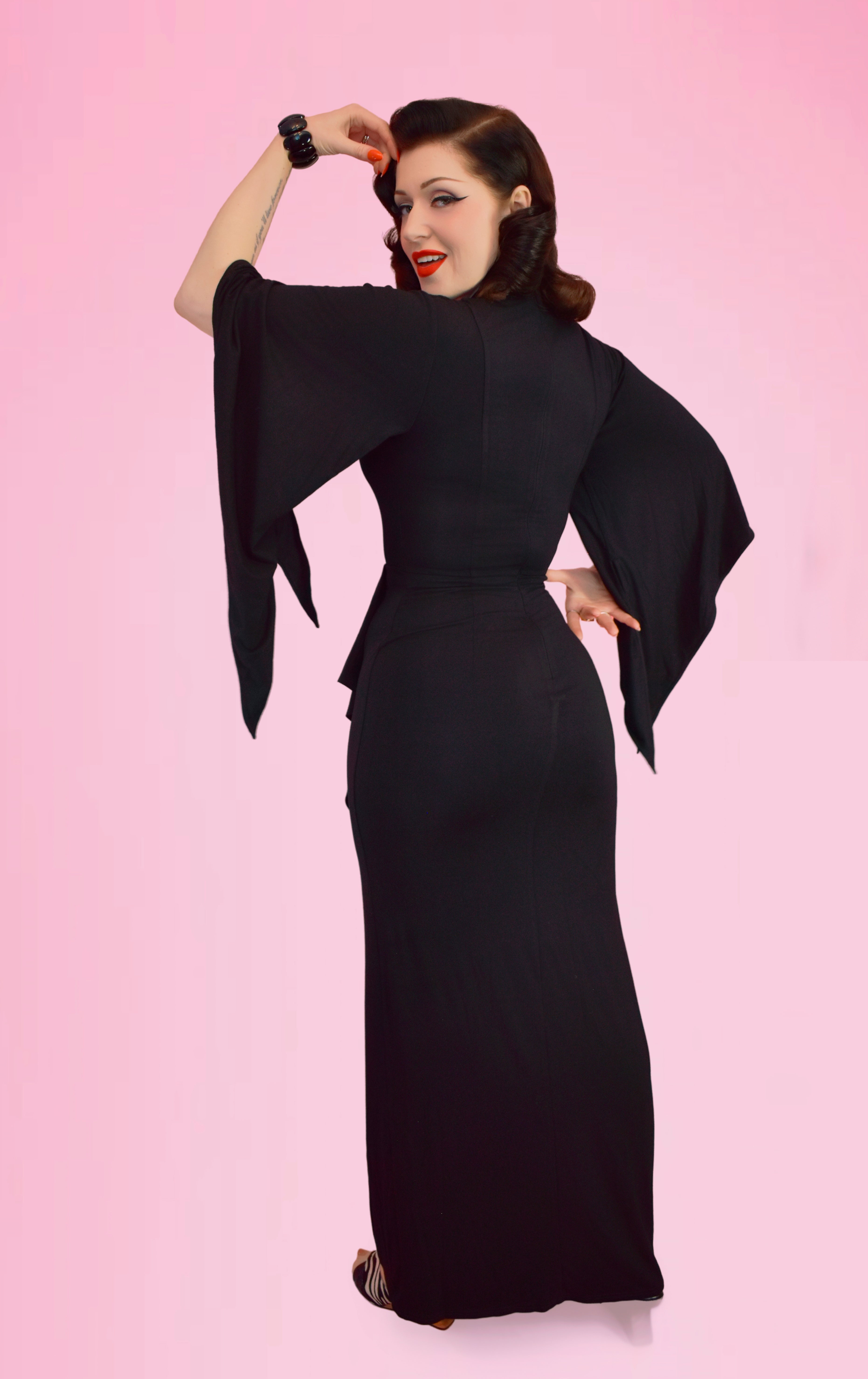 Cascade Dream Pake Muu Dress in Black