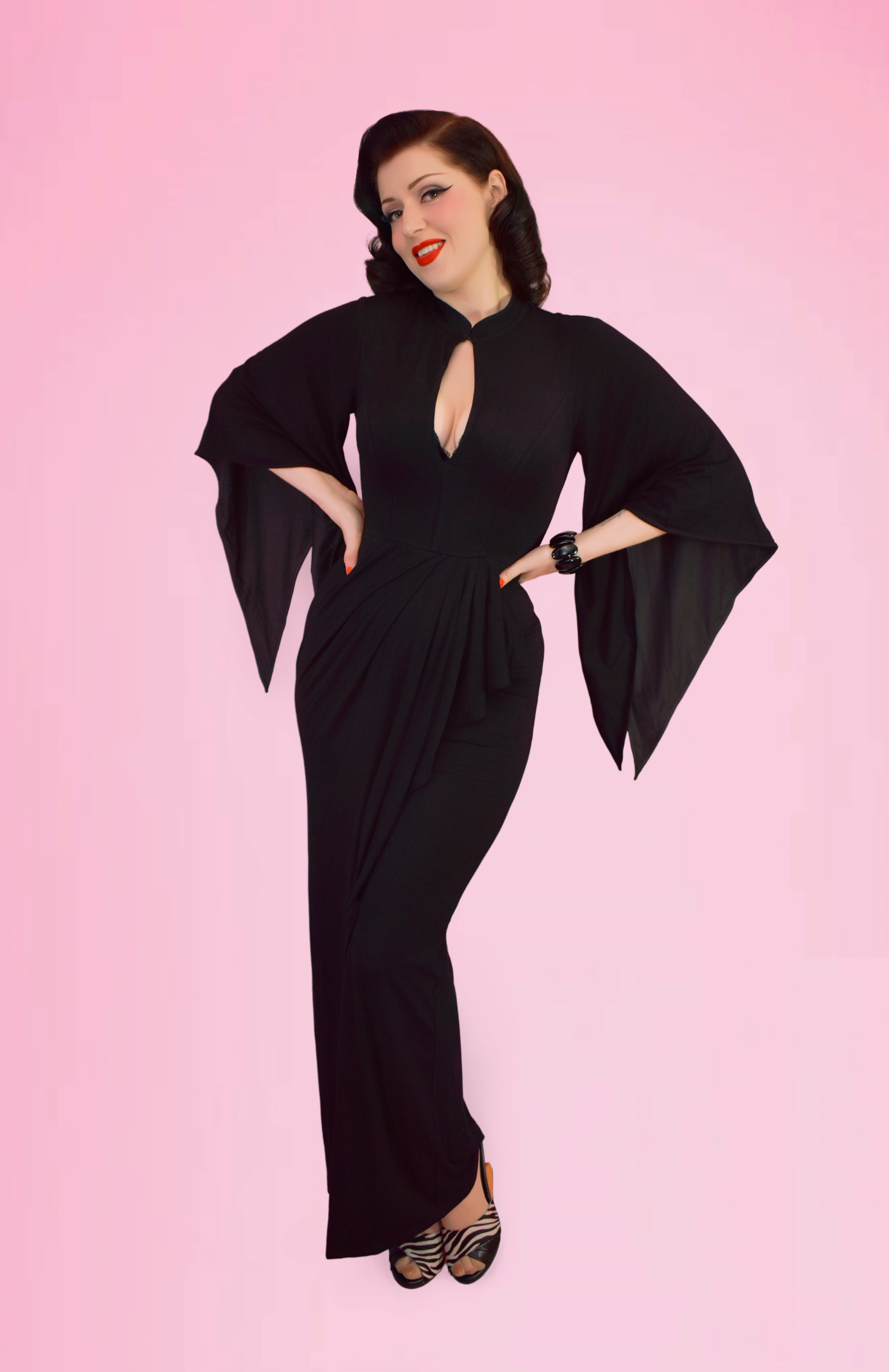 Cascade Dream Pake Muu Dress in Black