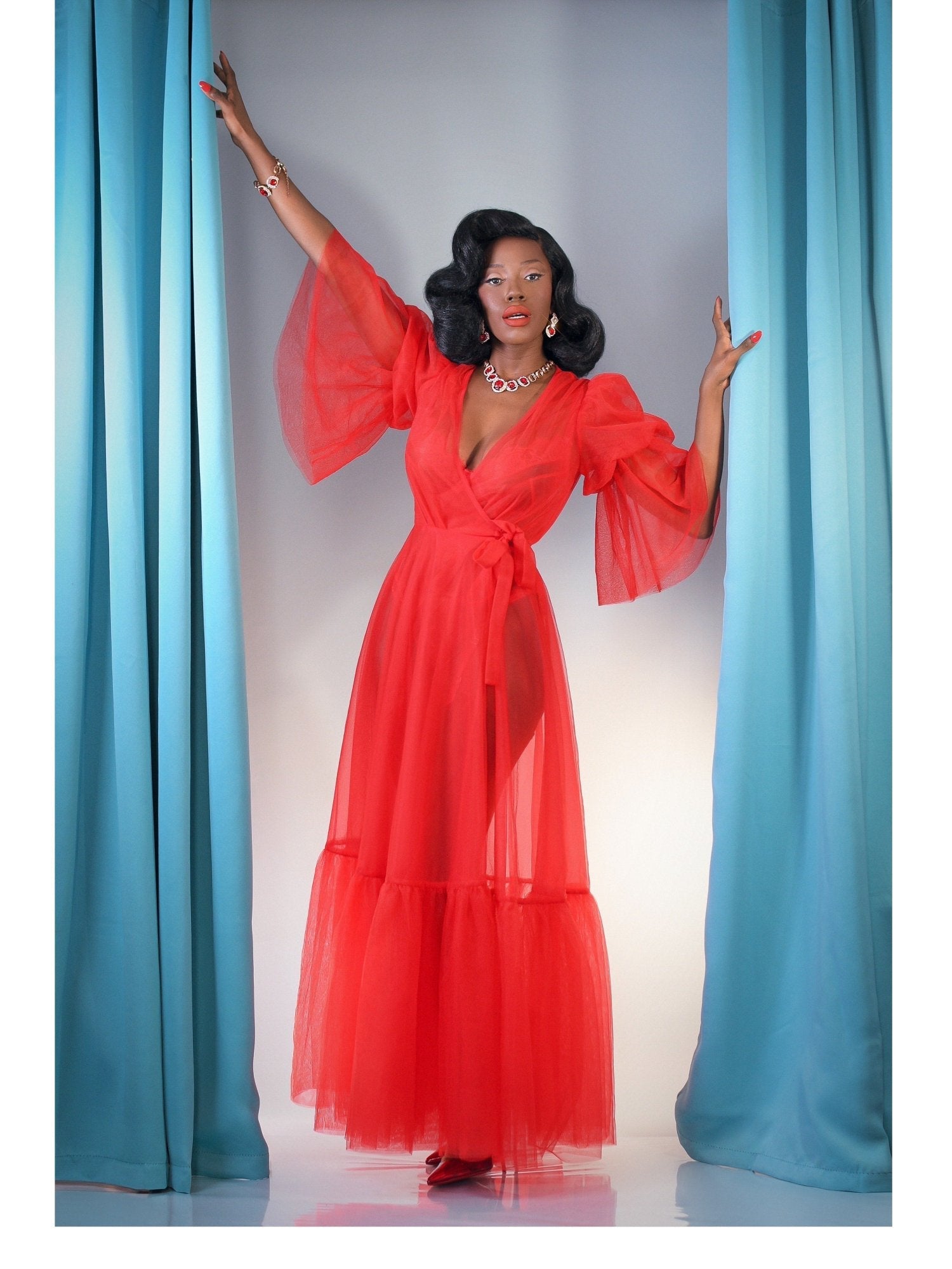 Timeless Temptress Tulle Robe Dress