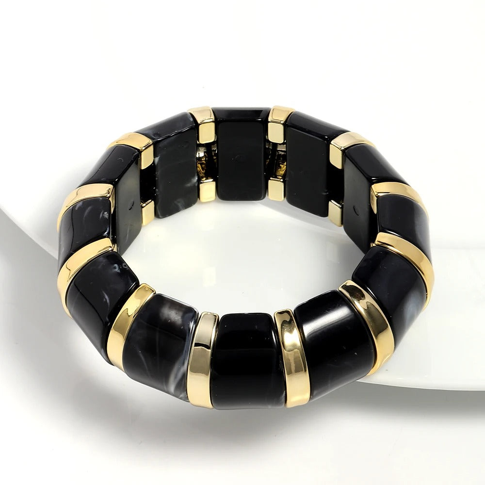 Marble Luxe Stretch Bangle