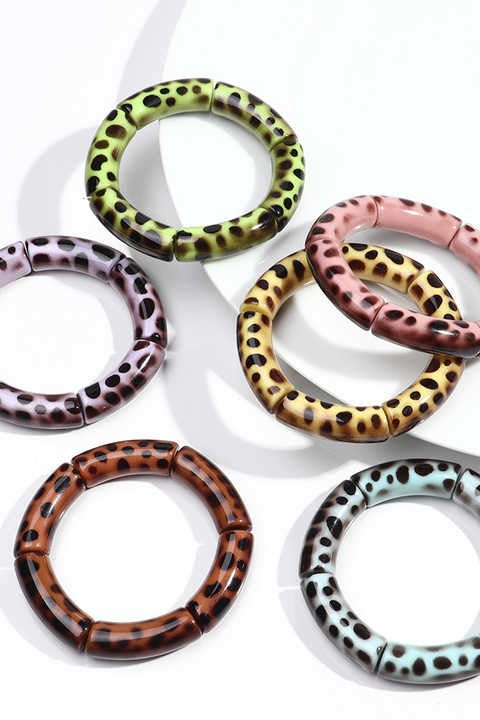 Wild Spot Stretch Bangles