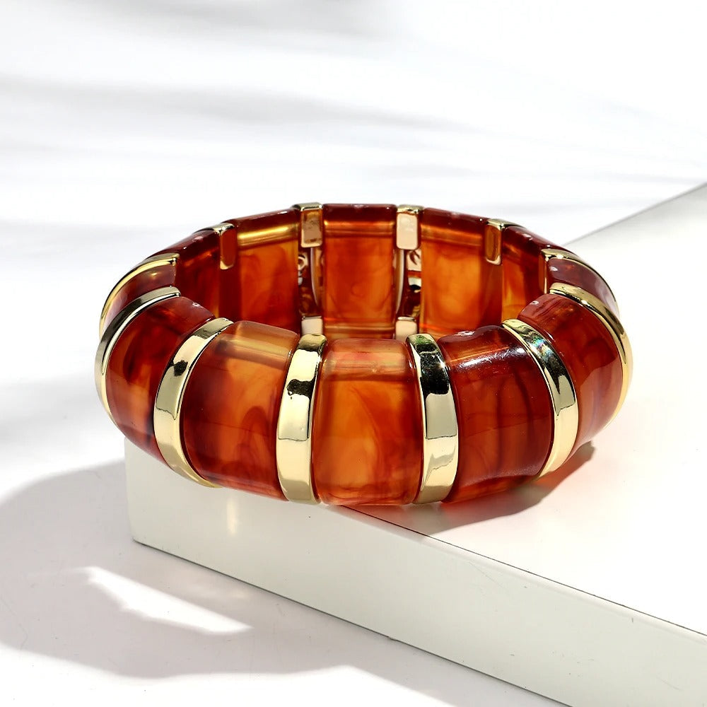 Marble Luxe Stretch Bangle