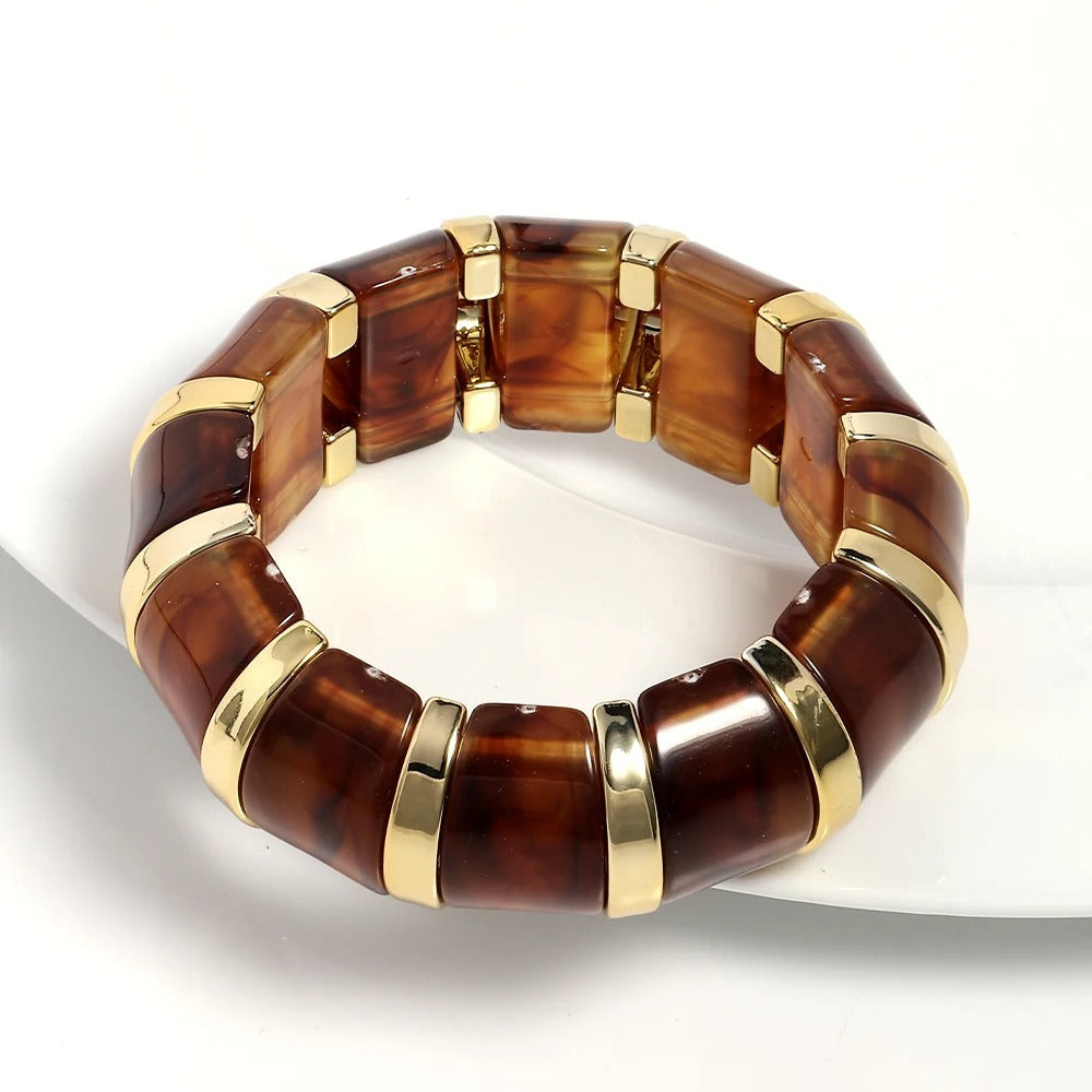 Marble Luxe Stretch Bangle
