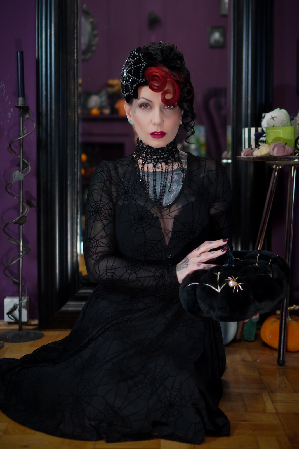 Caught in your Web Sheer Dress