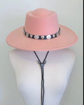Pink Outlaw Heart and Concho Stud Western Hat
