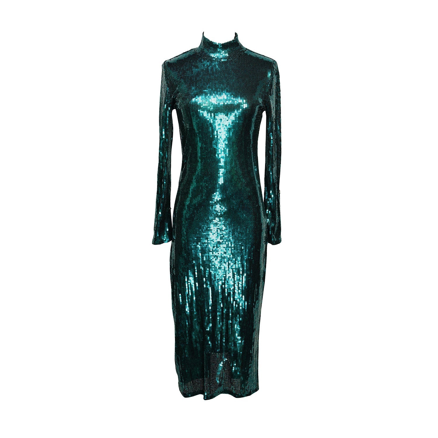 Julianne Dress in Gooseberry Sequin