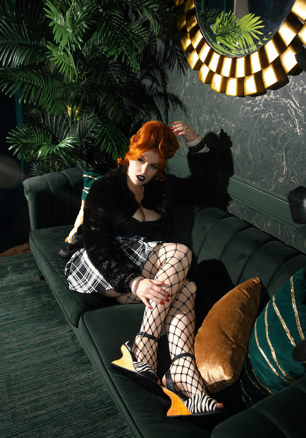 the Boom Boom - 4" heel in Wild Nobility Zebra