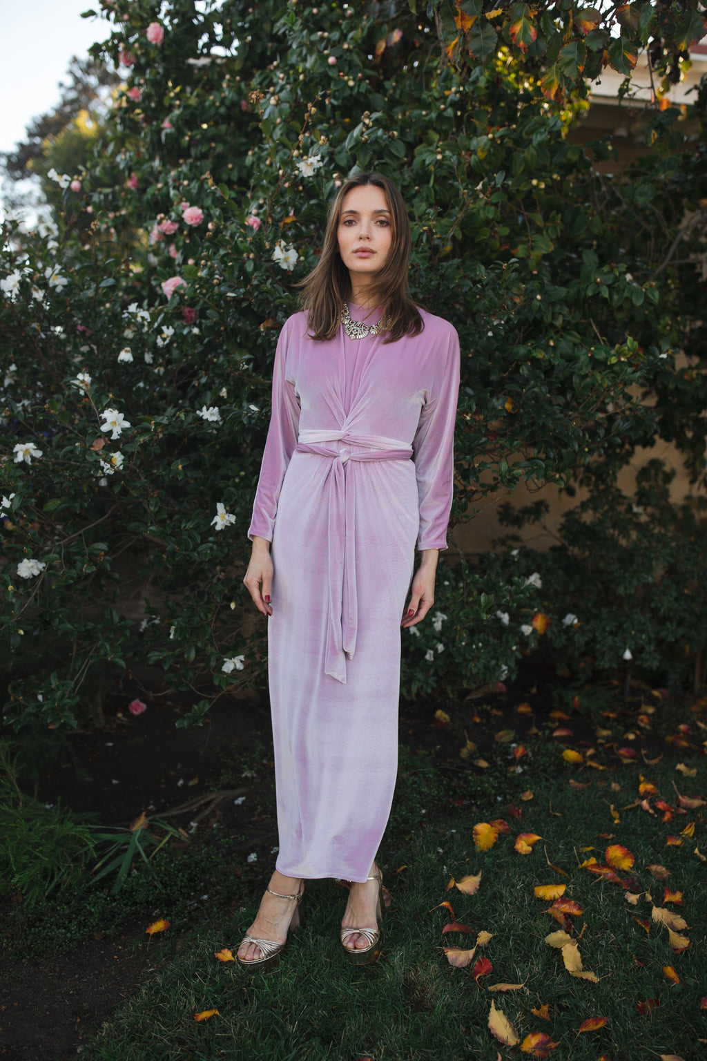 Lily Velvet Twist Dress
