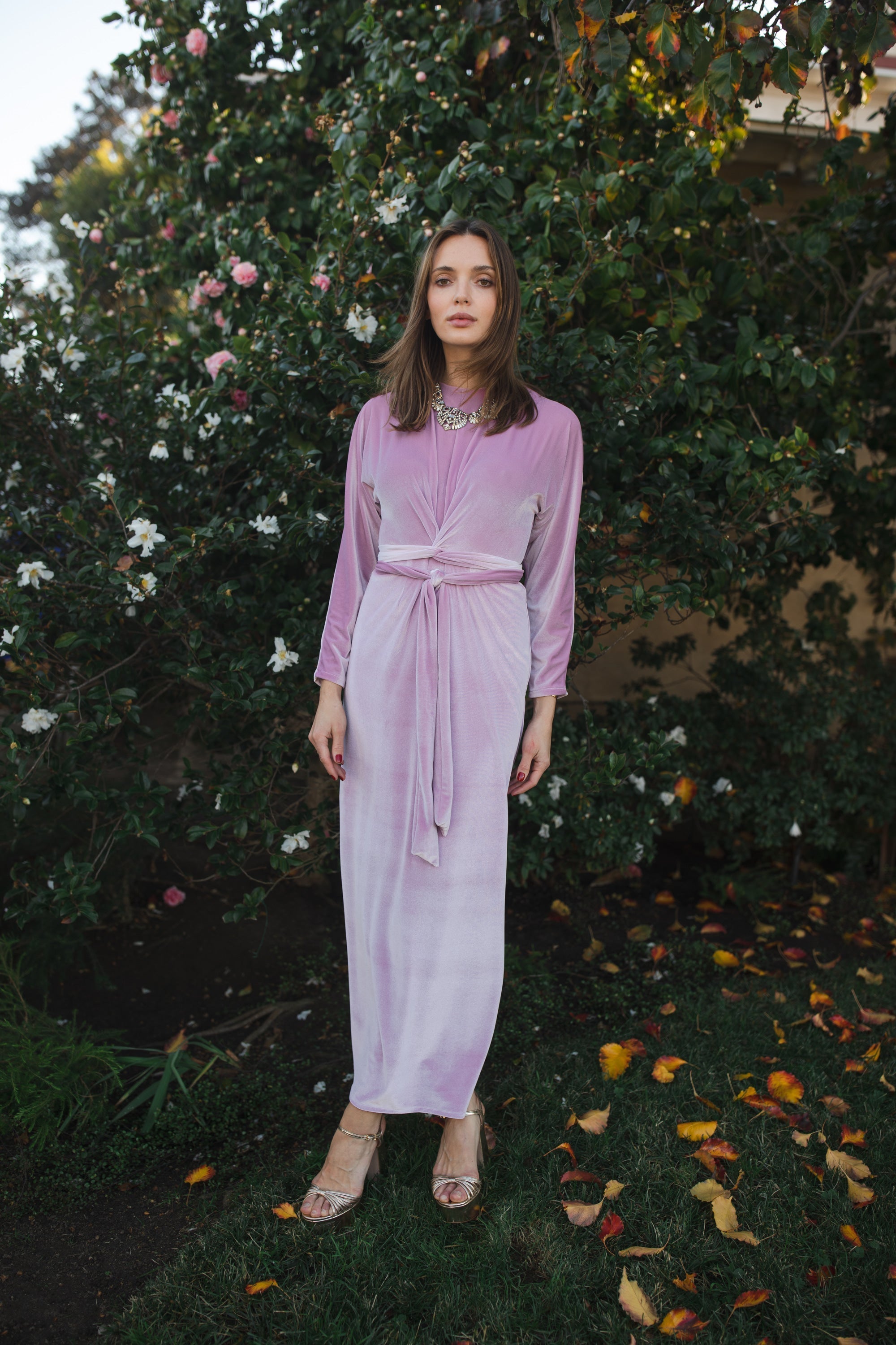 Lily Velvet Twist Dress