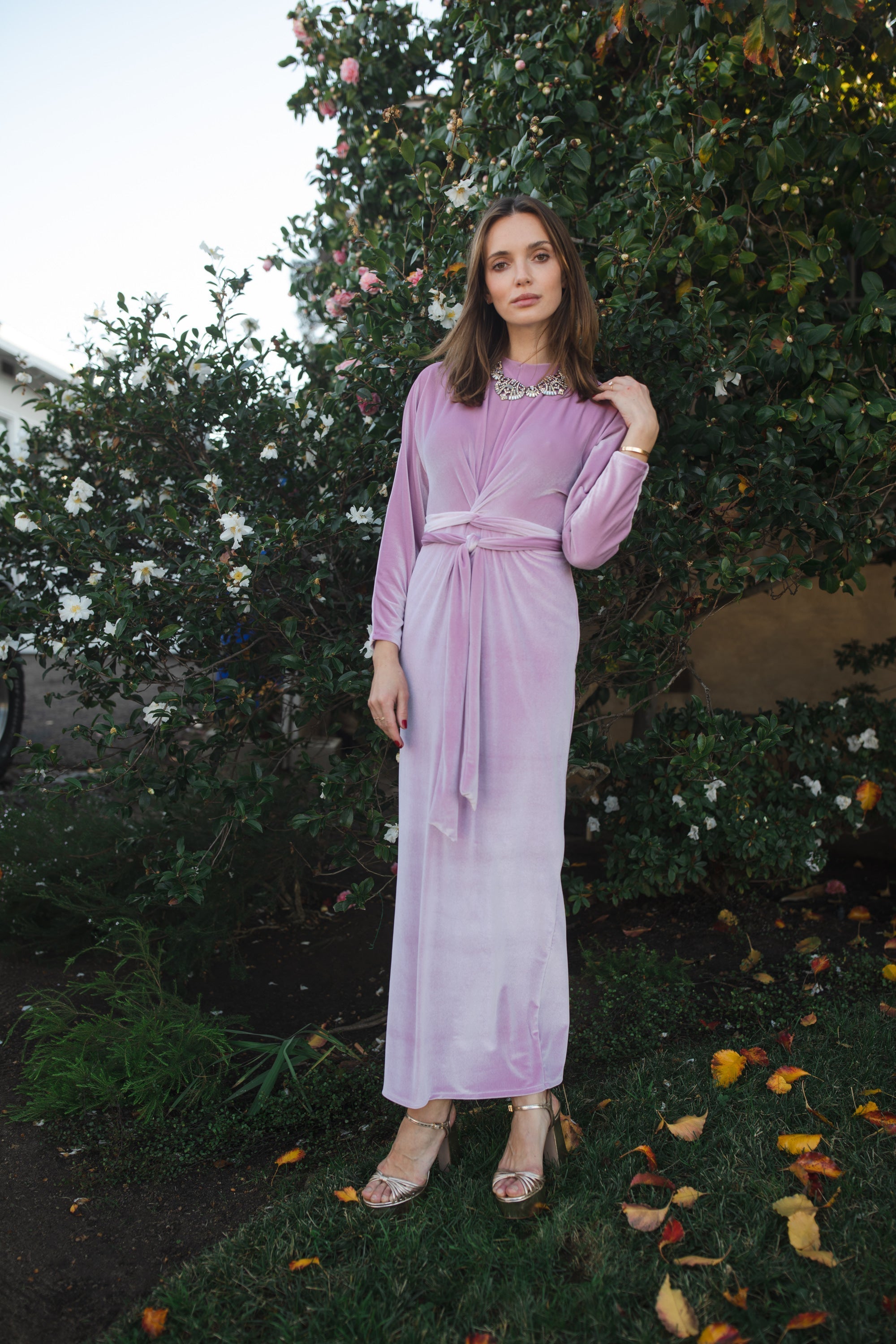 Lily Velvet Twist Dress