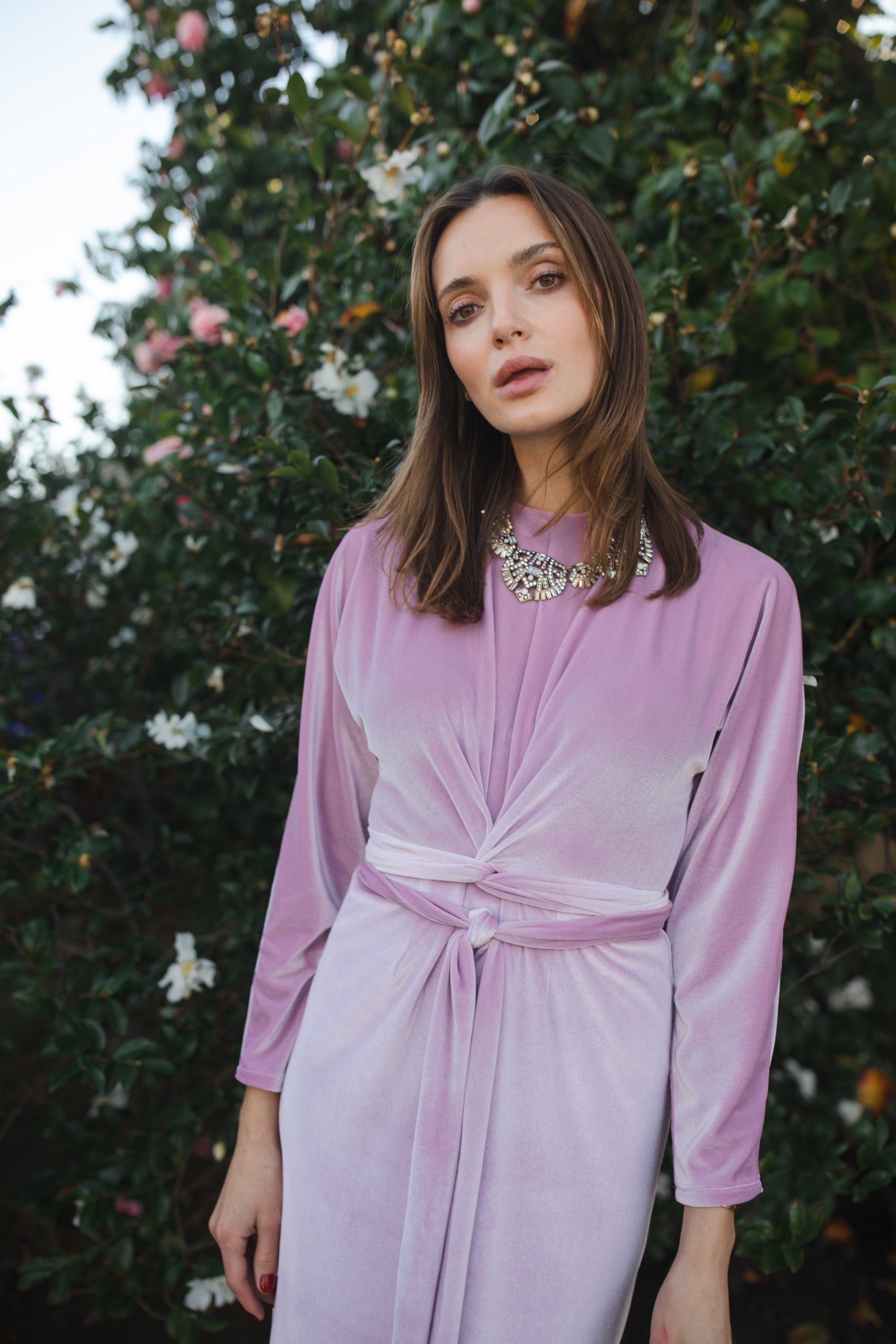 Lily Velvet Twist Dress