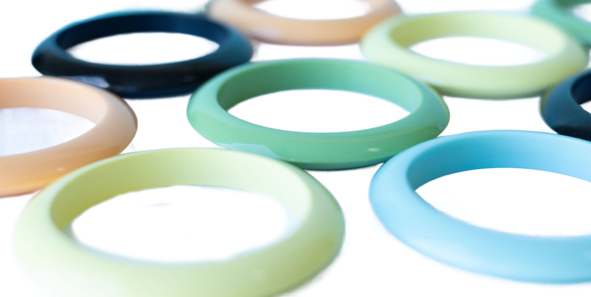 the Palm Springs Bangle Collection - the Saucer Spacer