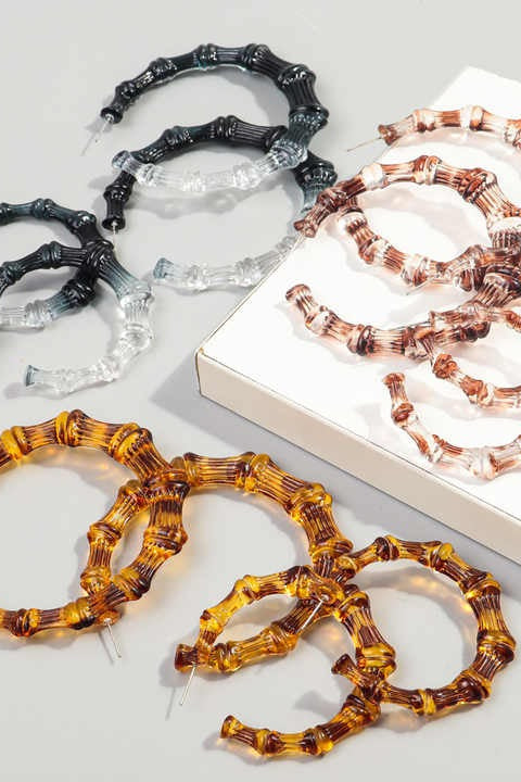 Bamboo Baddie Hoops