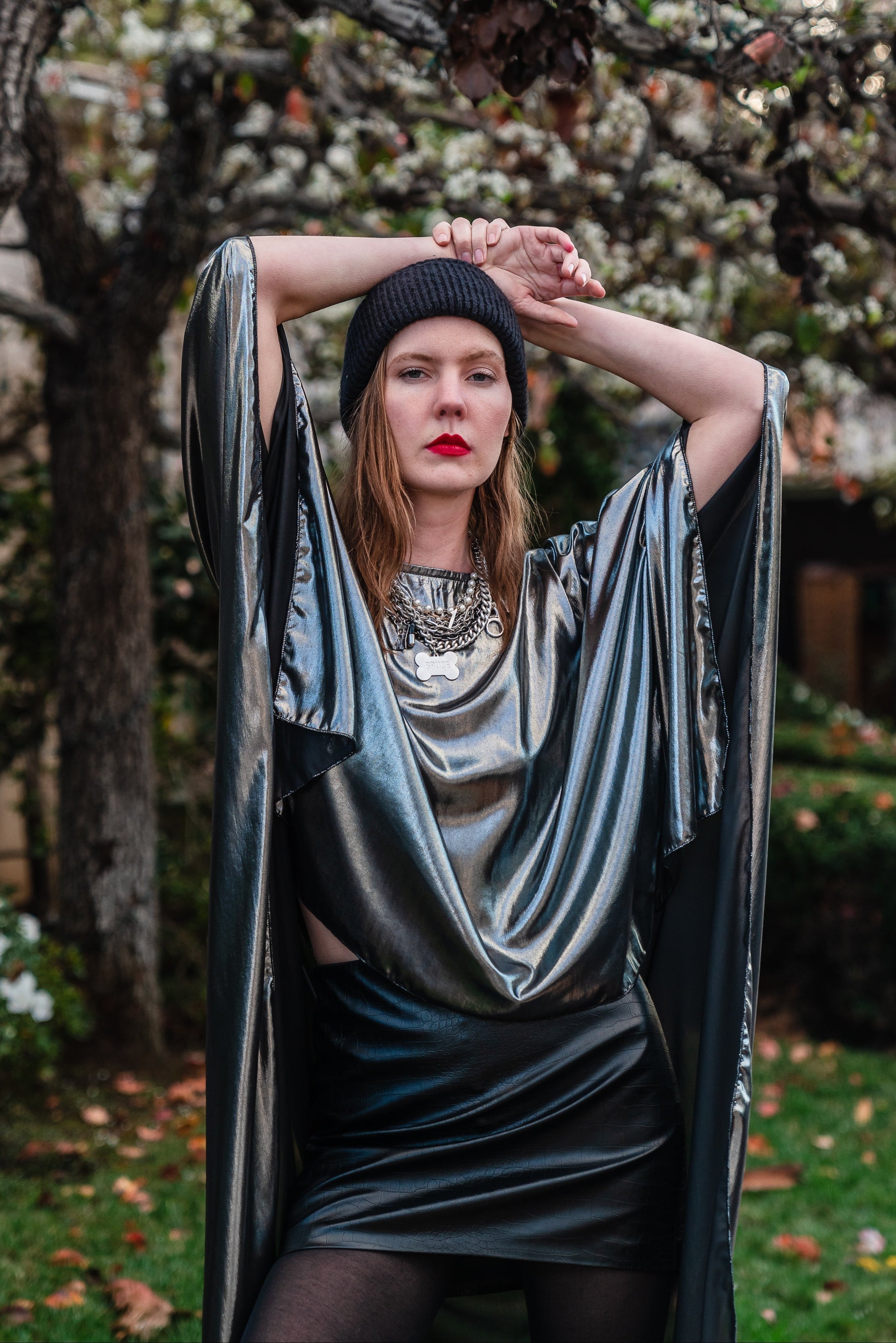 Galaxy Shine Float Scarf Top