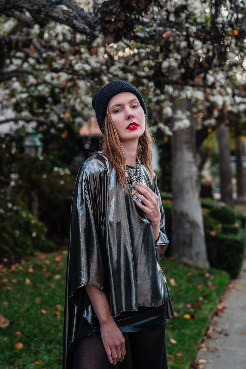 Galaxy Shine Float Scarf Top