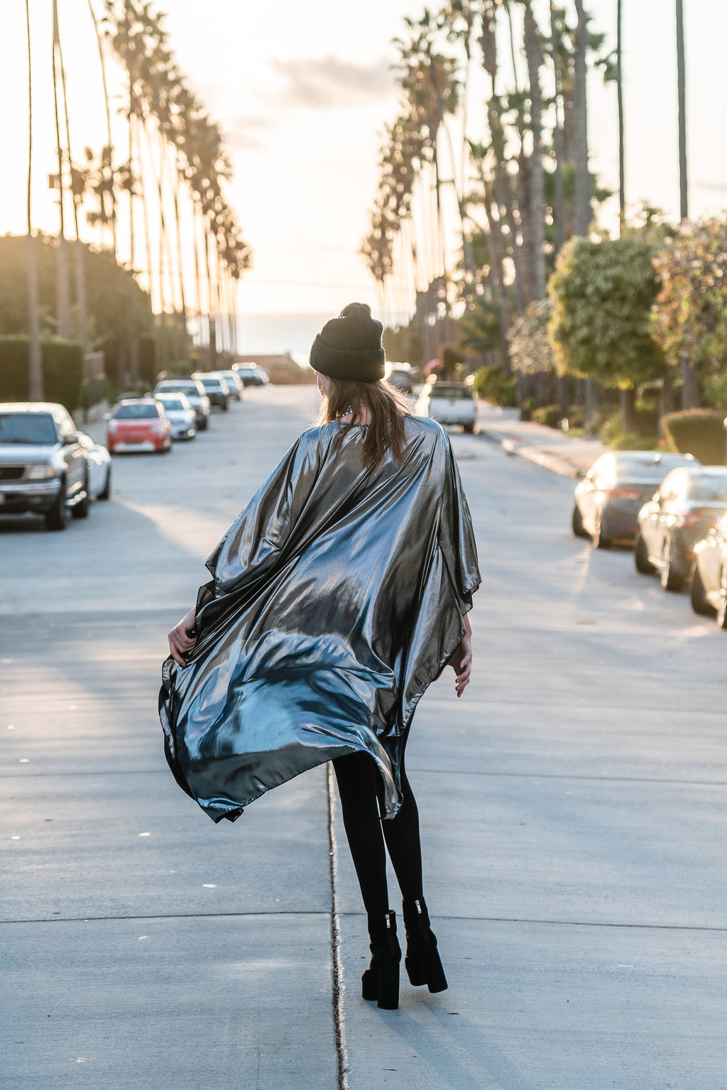 Galaxy Shine Float Scarf Top