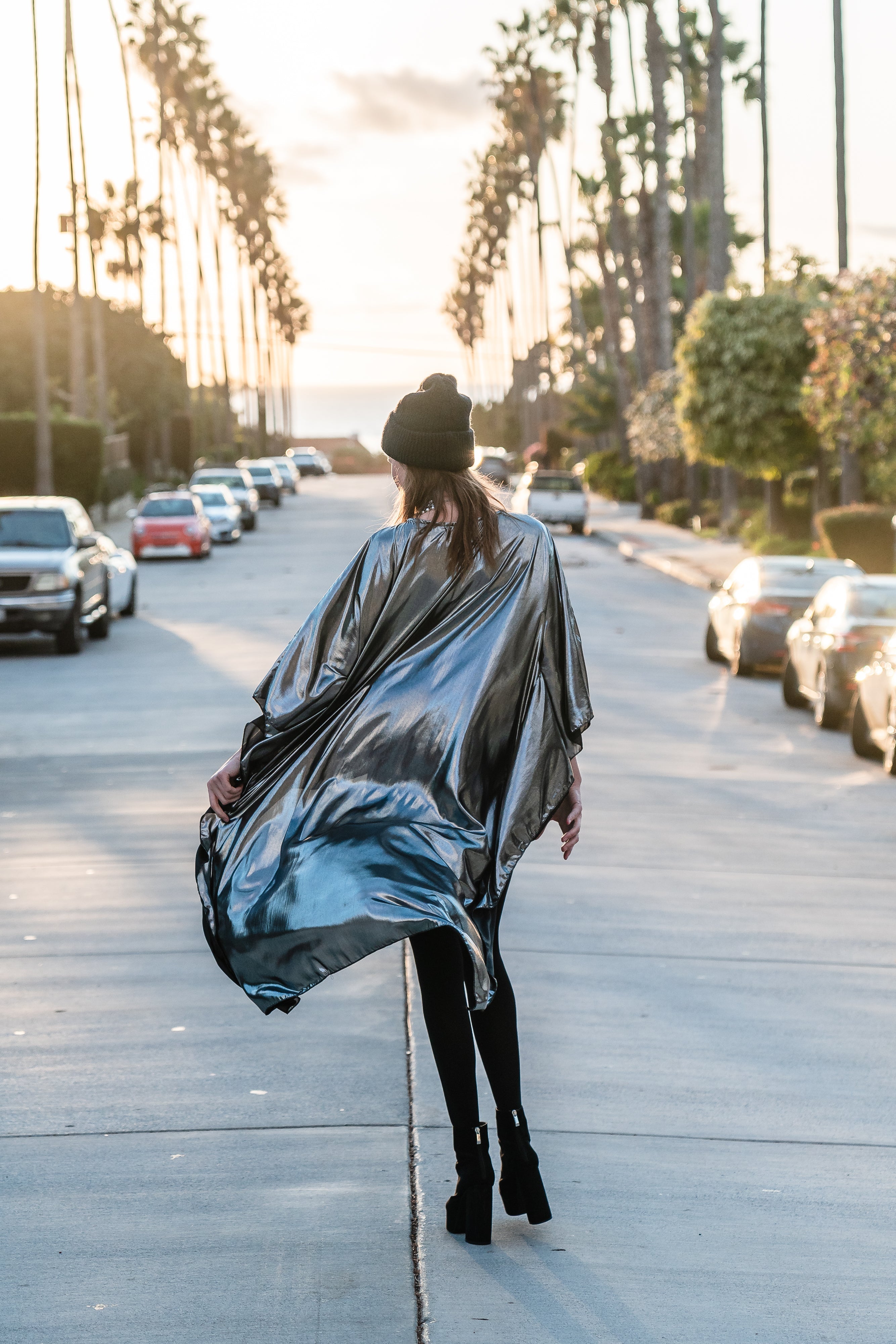 Galaxy Shine Float Scarf Top