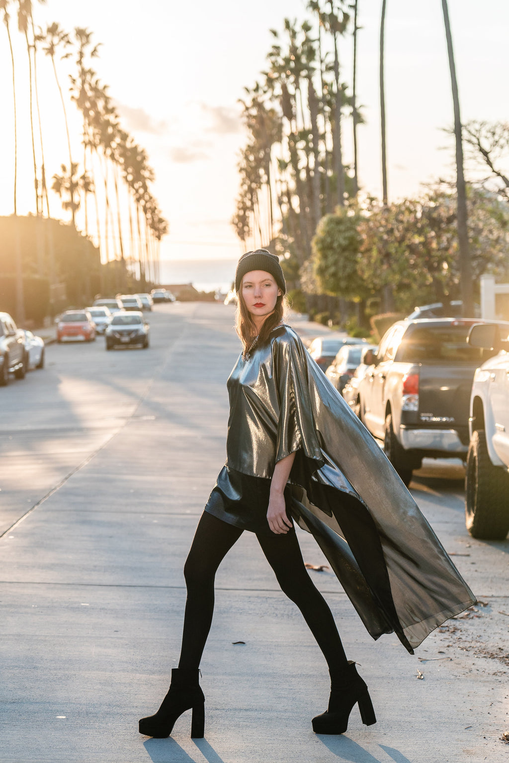 Galaxy Shine Float Scarf Top