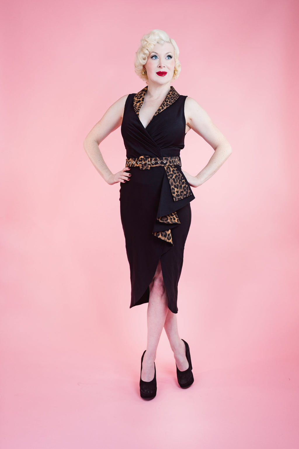 Havana Nights Faux Wrap Dress