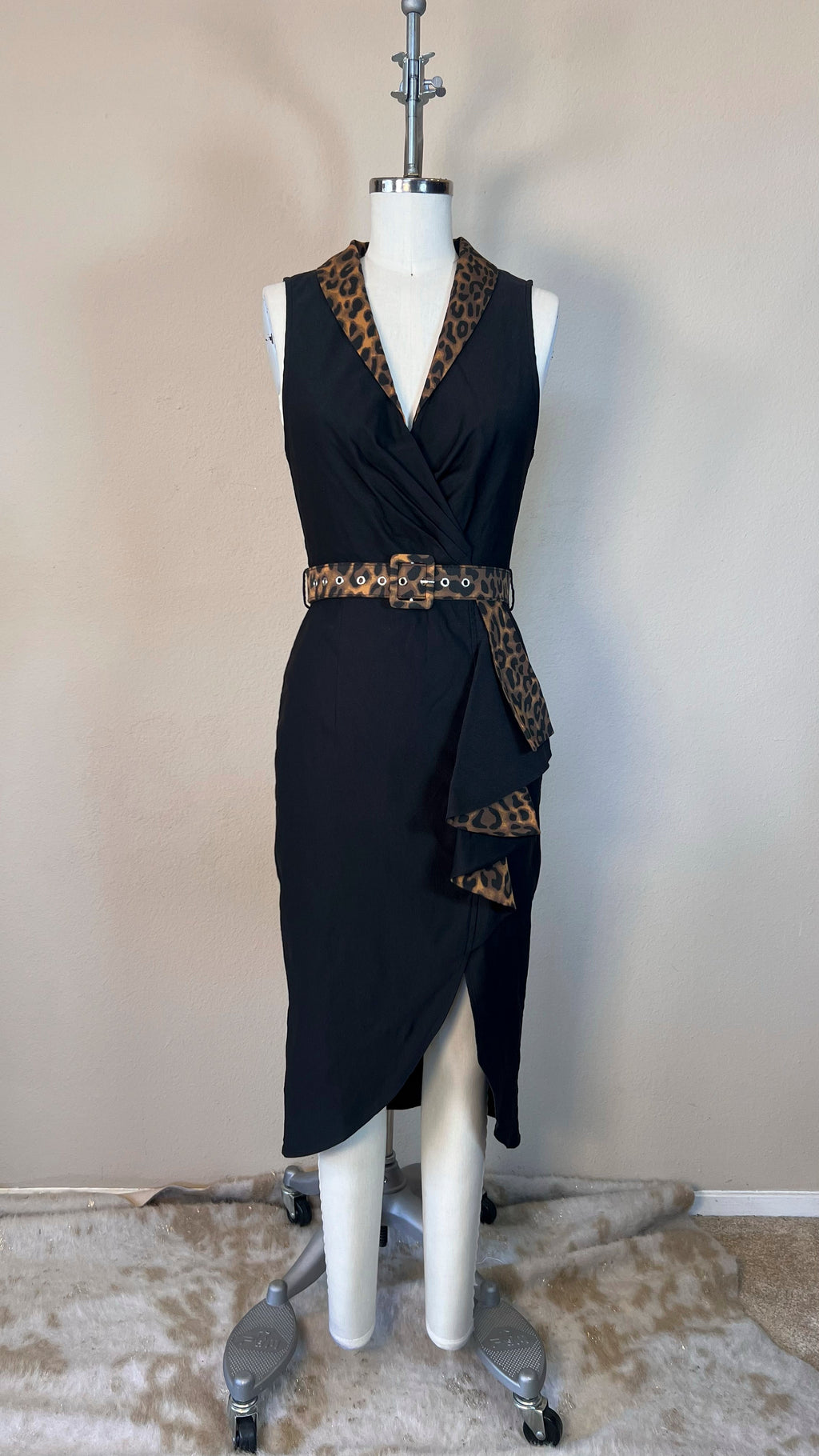 Havana Nights Faux Wrap Dress