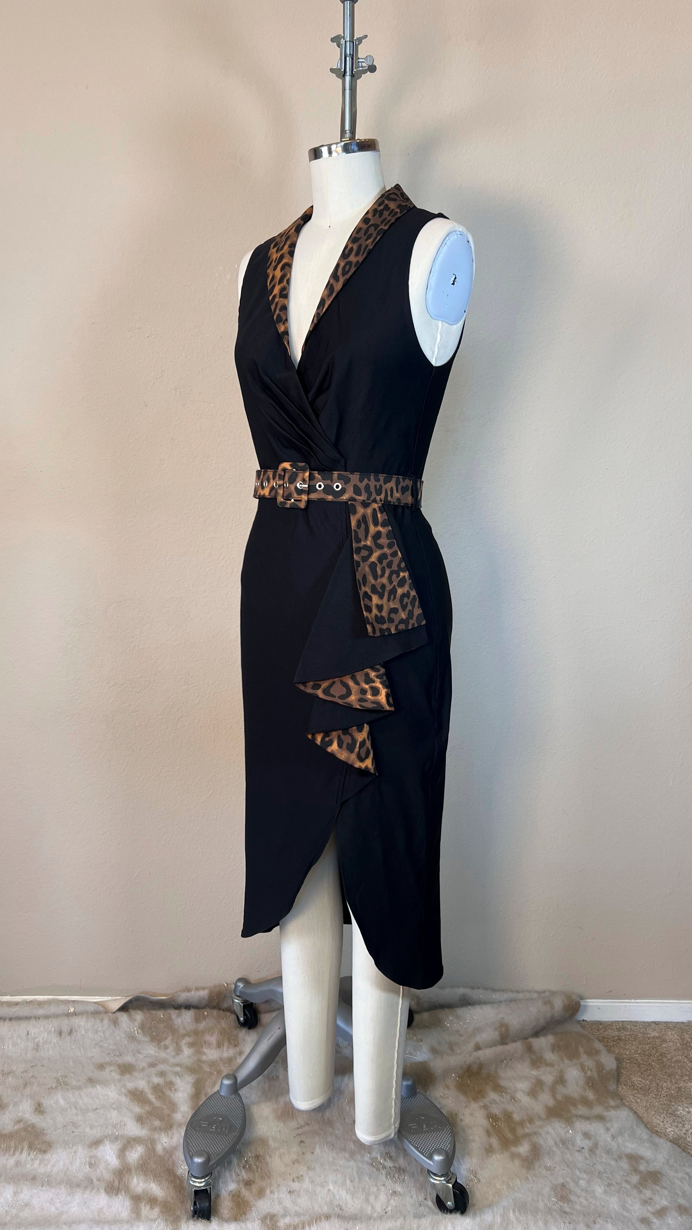 Havana Nights Faux Wrap Dress