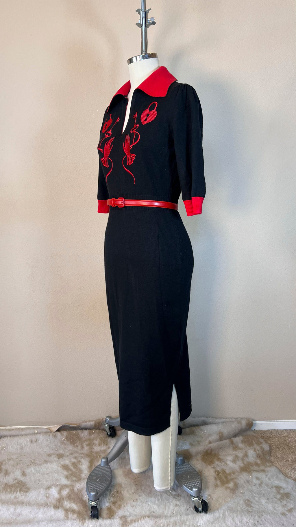 Key to My Heart Knitted Dress