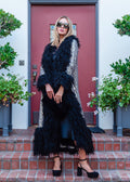 Penny Deluxe Buxom Gunmetal Faux Fur Jacket