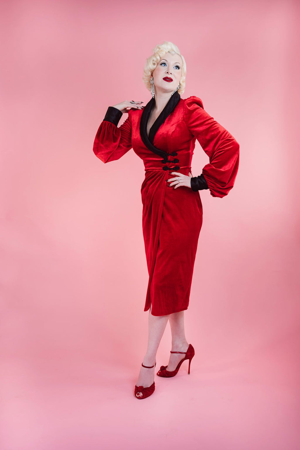 Sinatra Smoking Jacket Dress